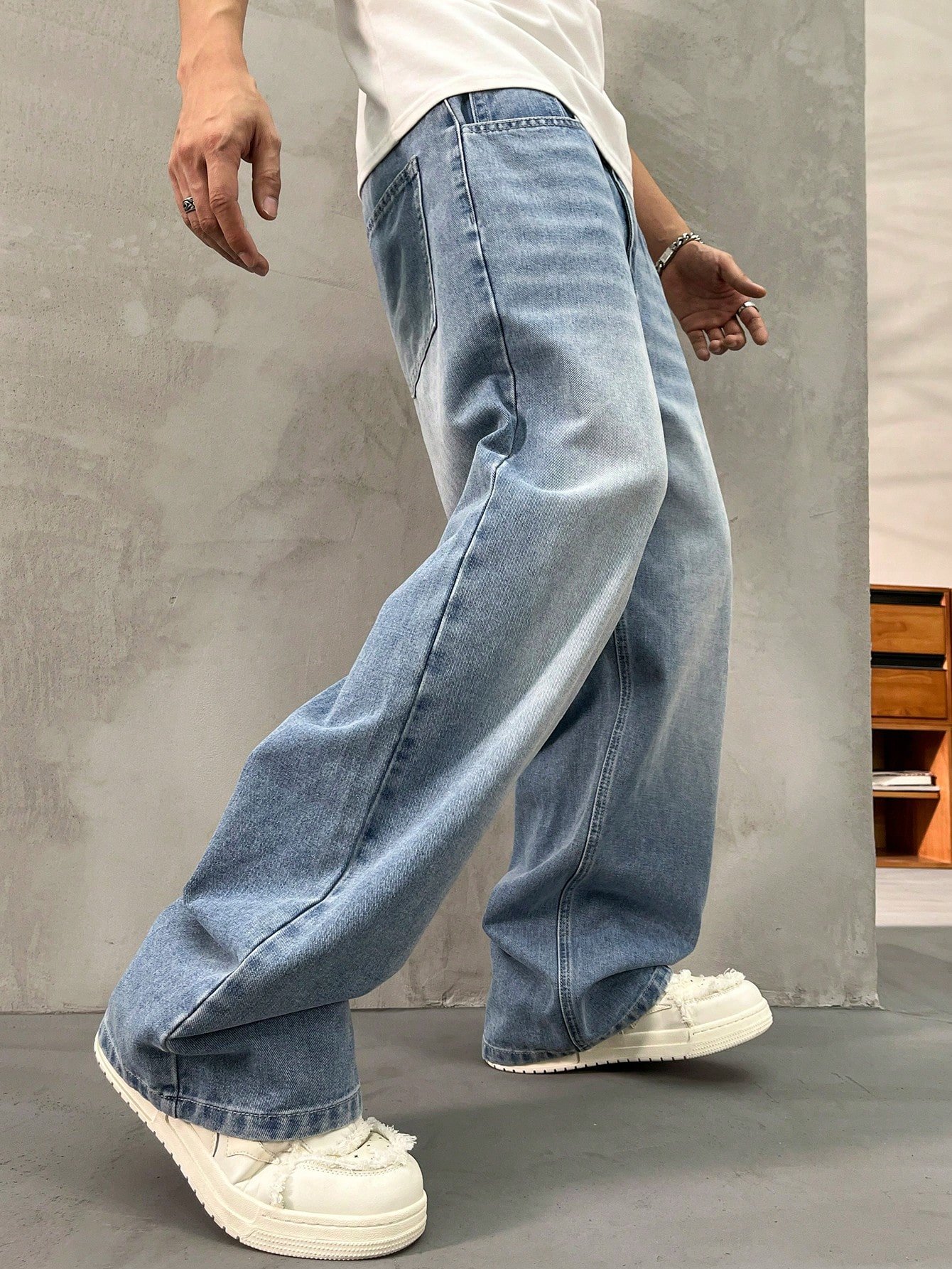 the aura wash baggy denim the aura wash baggy denim
