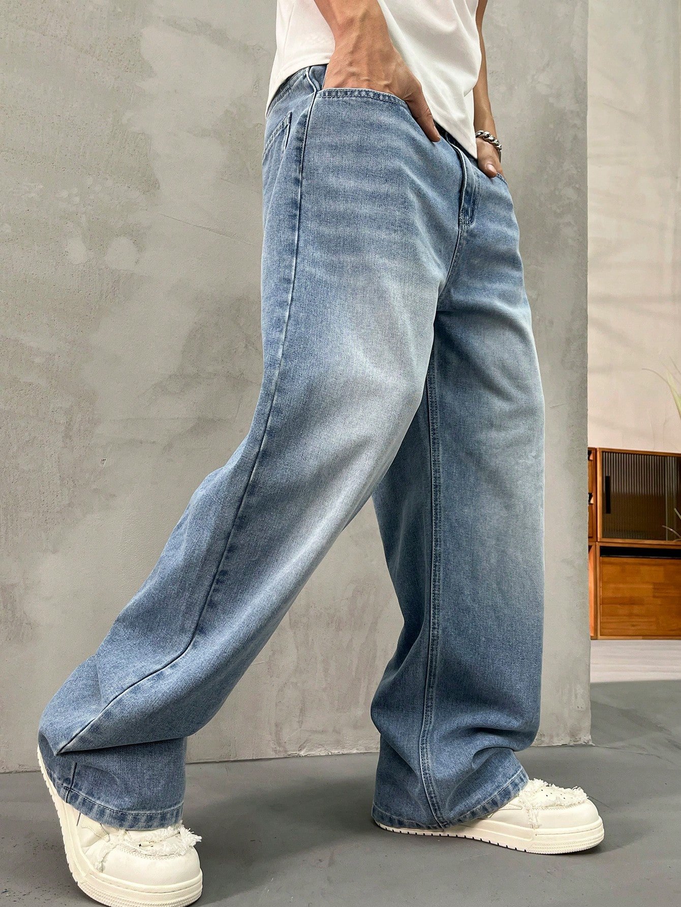 the aura wash baggy denim the aura wash baggy denim