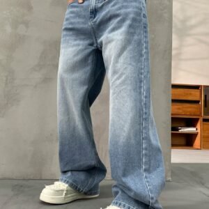 the aura wash baggy denim