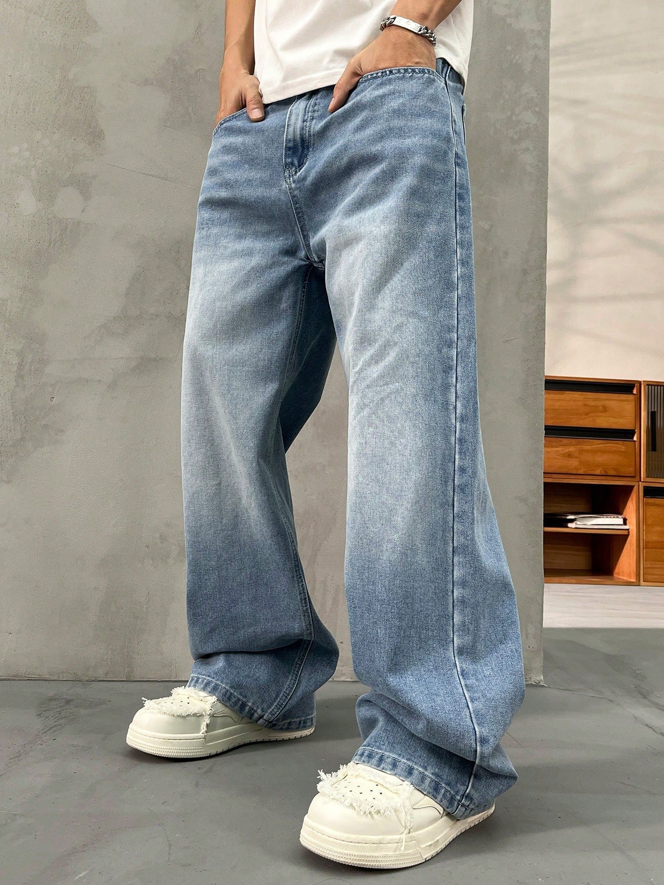 the aura wash baggy denim the aura wash baggy denim