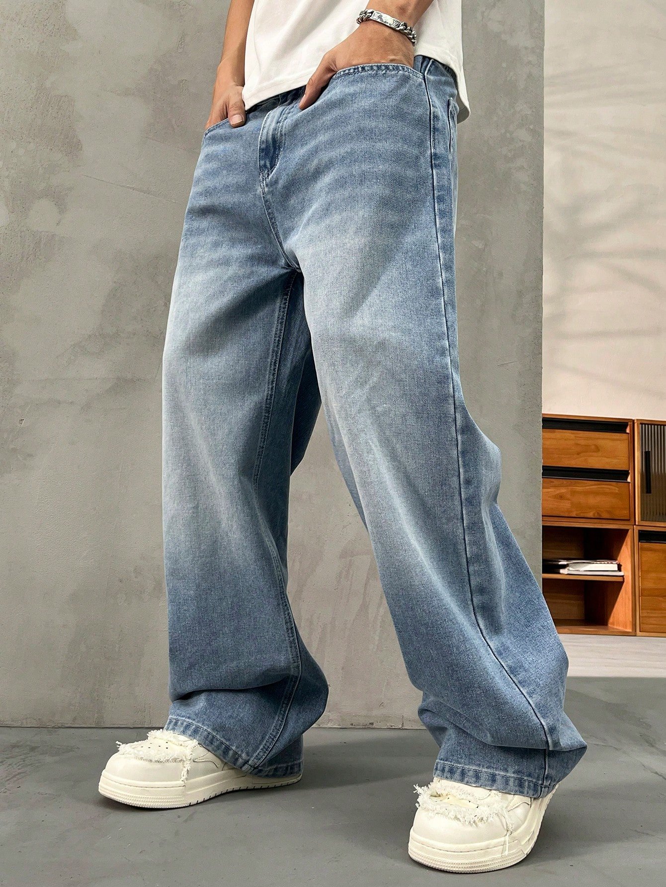 the aura wash baggy denim the aura wash baggy denim